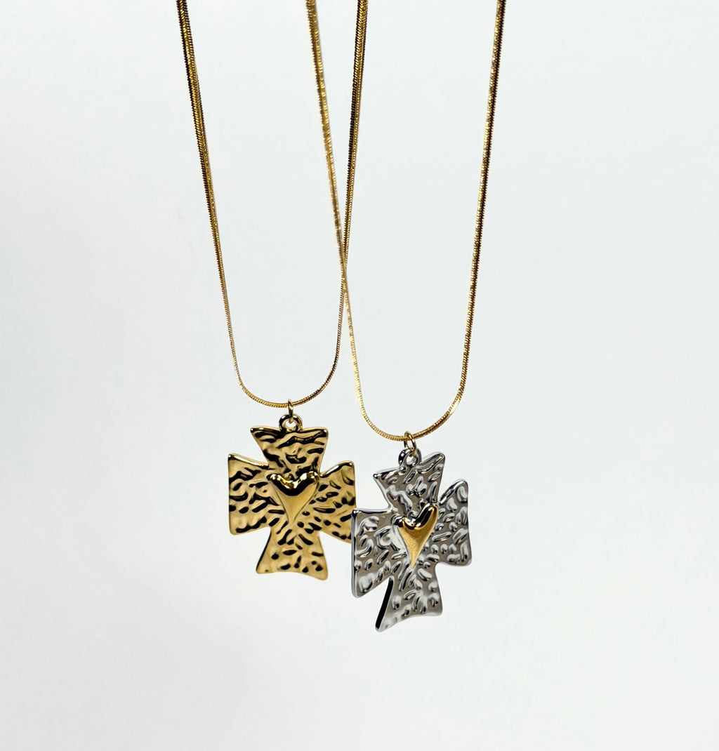 Colar Cross Heart