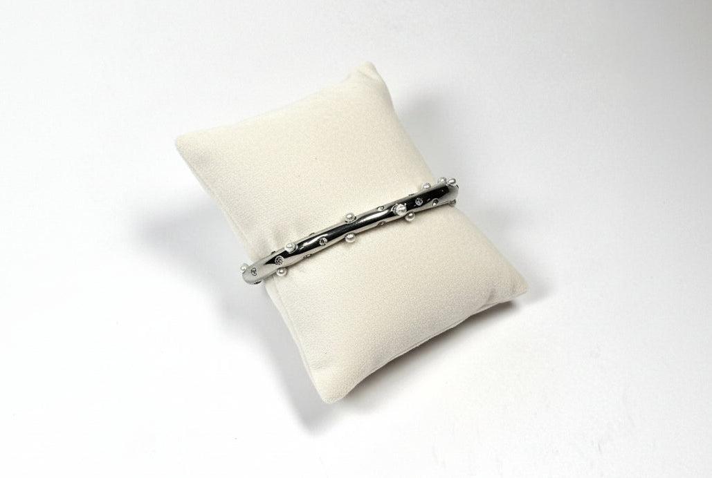Pulseira Silver Pearl Glow